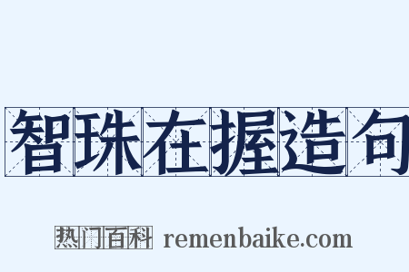 智珠在握造句是什么意思的图片
